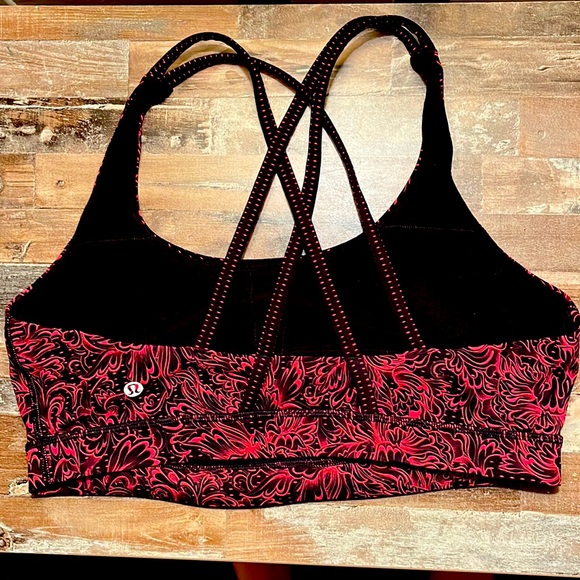🍋 Lululemon Energy Bra, Medium Support, B-D Cups, Size 12 - Picture 2 of 3